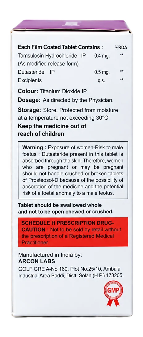 Prosteosol-D Tablet composition panel – Ramnova Healthcare